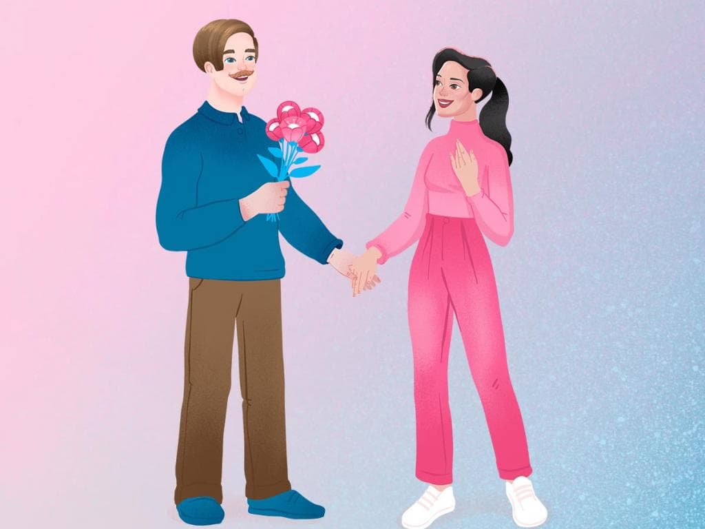 Muž a žena sedí na pohovce, každý zaujatý svým telefonem